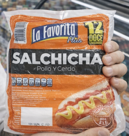 Salchichas pollo y cerdo